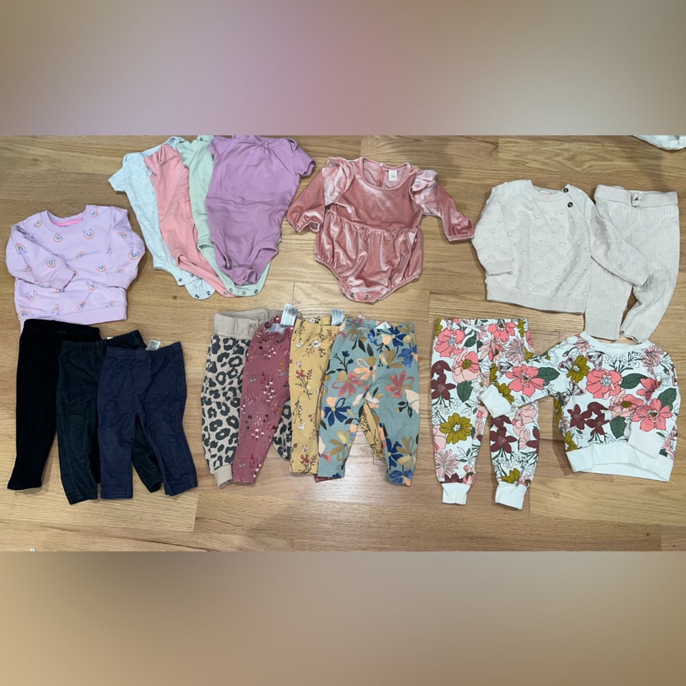 Cat & Jack, Honest Clothing, Carter's clothes - 12 months baby girl